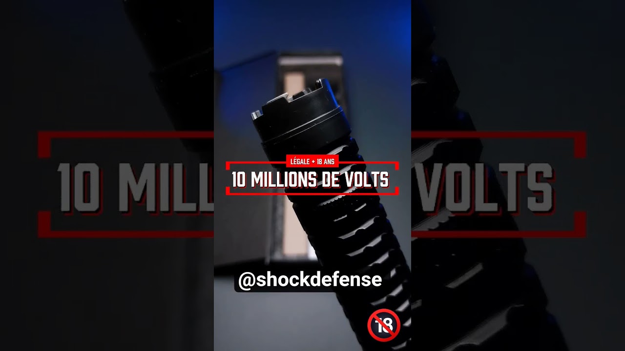Matraque taser puissante 10 millions de volts Légale ⚡️rechargeable