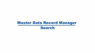 PiLog MDRM Vision 10.4 Material Master Search Process
