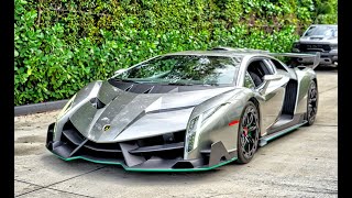 LAMBORGHINI VENENO  750 HP LAMBO KING  Driving  SOUND  Delivery to Lamborghini Miami