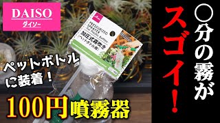 【知らなきゃ損！】観葉植物の葉水が楽しくなる激安噴霧器【ダイソーの霧吹き】【100均園芸】