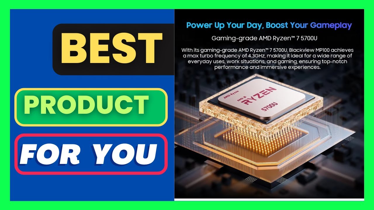 Blackview MP100 Mini PC 7430U 16GB DDR4 512GB SSD WiFi 6