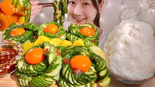 ASMR Cucumber Pickles【Mukbang/ Eating Sounds】【English Subtitles】 