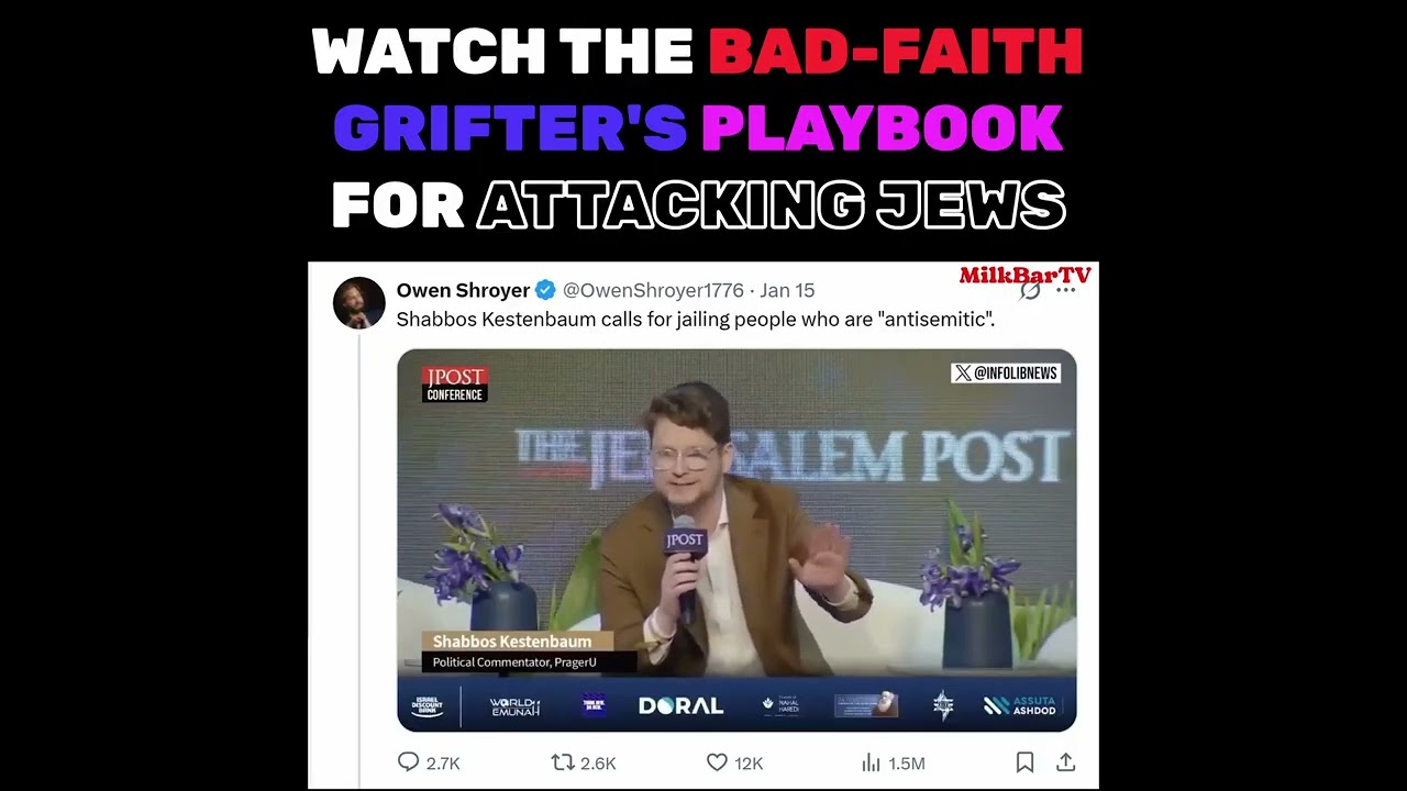 The GRIFTER'S PLAYBOOK for ATTACKING JEWS on SOCIAL MEDIA