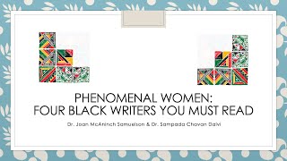Phenomenal Women Writers: Four Black Writers You Must Read #BlackHistoryMonth2020