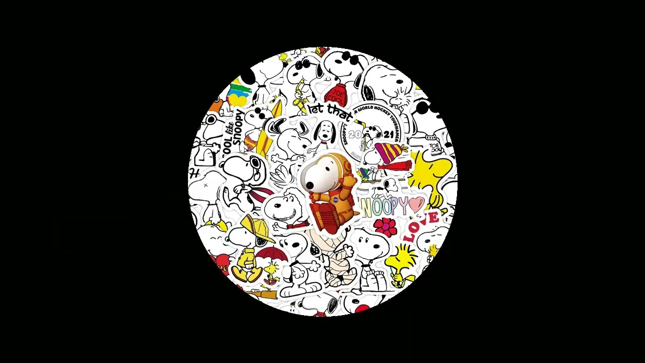 50Pcs Cartoon SnoopyDog Stickers for Kids Laptop Skateboard Graffiti Skateboard Laptop Water Bottle