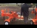 Features and operation of the rock machinery 22ton venom log splitter