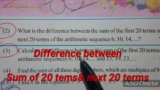 SSLC REVISION (ARITHMETIC SEQUENCE )