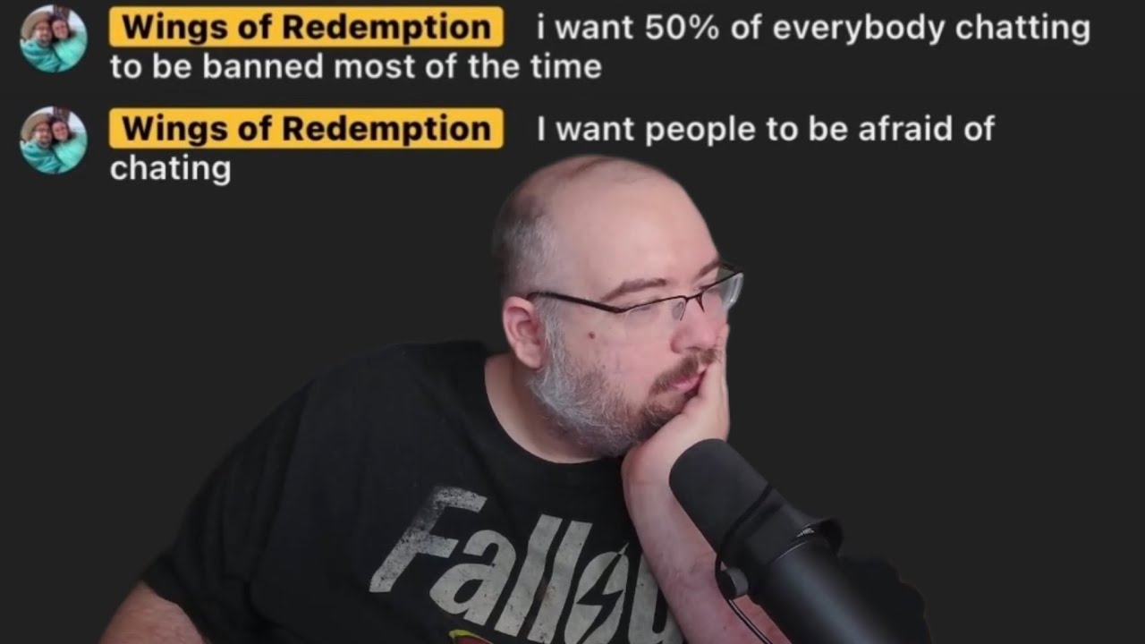 Wings Of Redemption has nothing to look forward now | Wants 50% of chat banned