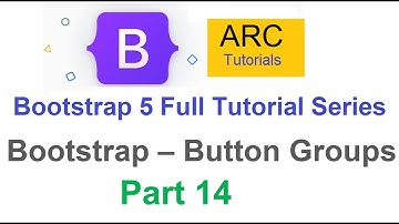 Bootstrap 5 Tutorial For Beginners #14 - Bootstrap Button Group Tutorial