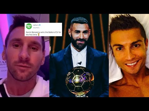 MOST AMAZING Reactions | Karim Benzema WINNING the Ballon d'or 2022 | Benzema ballon d'or reactions