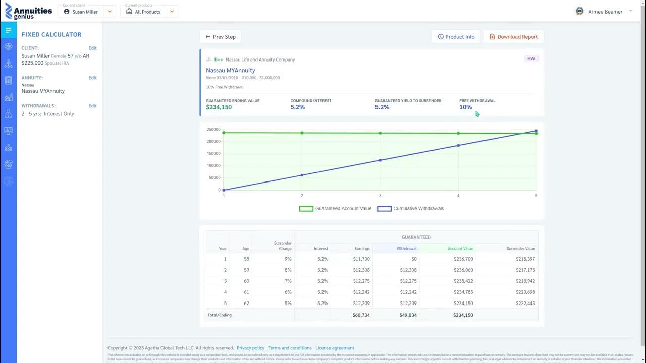 Walkthrough of the Annuities Genius New Fixed Calculator YouTube