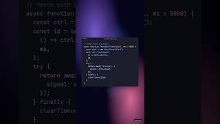 fetchWithTimeout (no axios) #javascript #webdevelopment