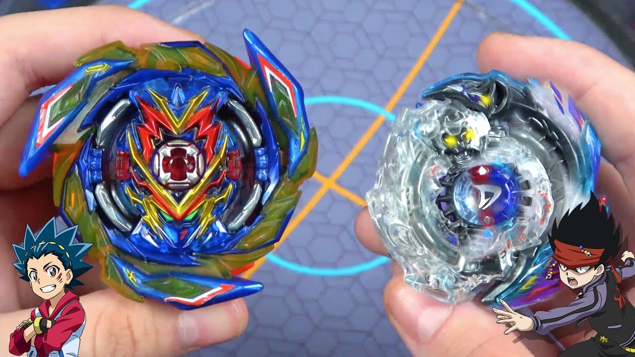 Brave Valkyrie VS Killer Deathscyther Valt VS Daigo Beyblade Burst