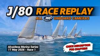 [2026-05-17] J/80 Alcaidesa Marina Series (Race 1) - All Onboard Cameras - Full 360° Race Replay
