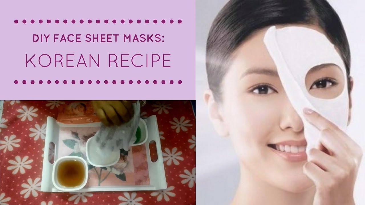 Korean face mask recipe