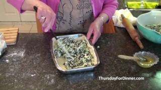 Puff Pastry Spinach and Cheese Pie (Spanakopita) (Lahanopita)