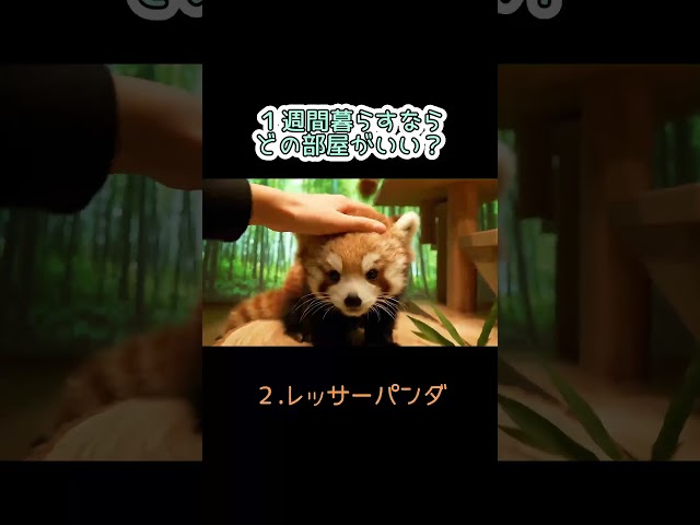【ASMR】【もふもふ】１週間暮らすならどの部屋がいい？ #ai #asmr #かわいい