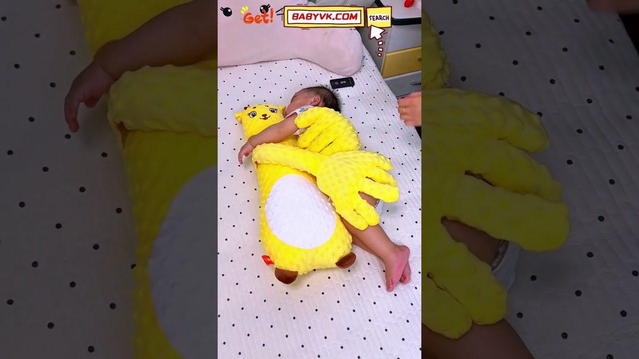Baby won’t nap without motion? This baby soothing pillow mimics real cuddles! 