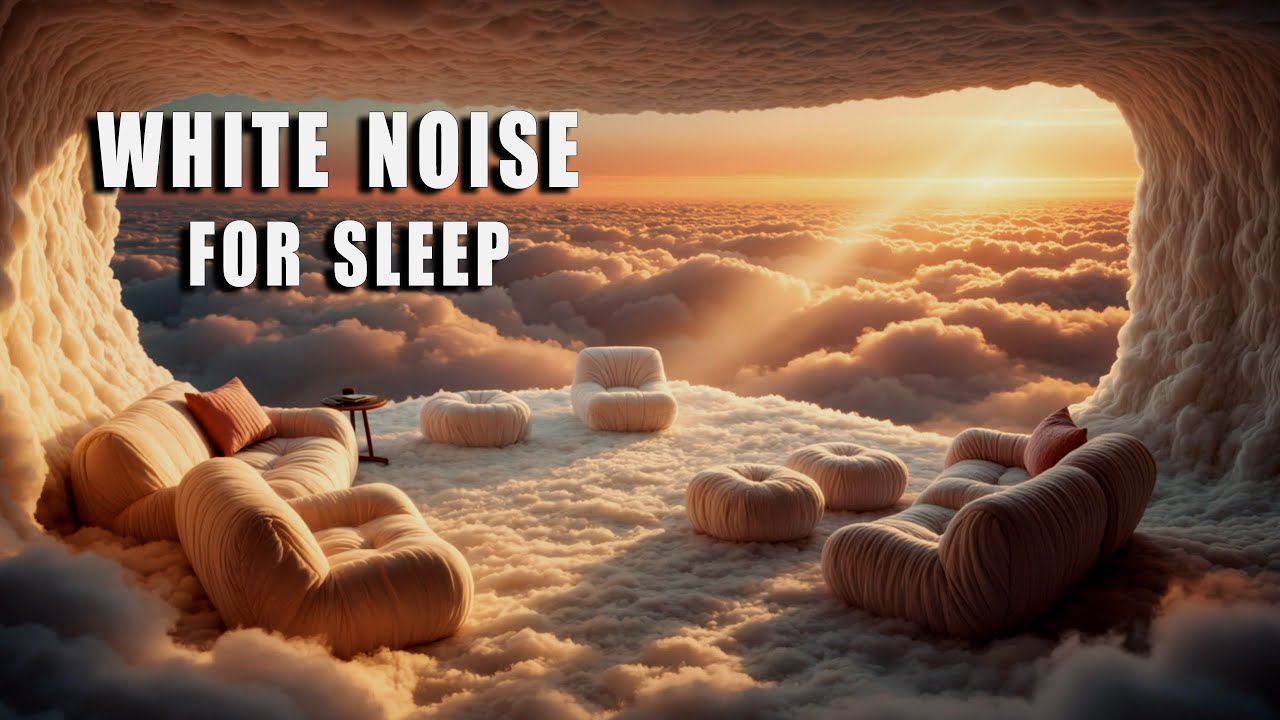 Floating Above the Clouds ☁️ 10 Hours of Deep Airflow White Noise for Sleep & Relaxation