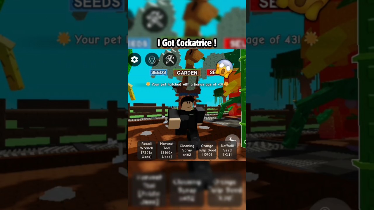 I Got Cockatrice From Hatch Enchanted Egg In Grow A Garden!😱 