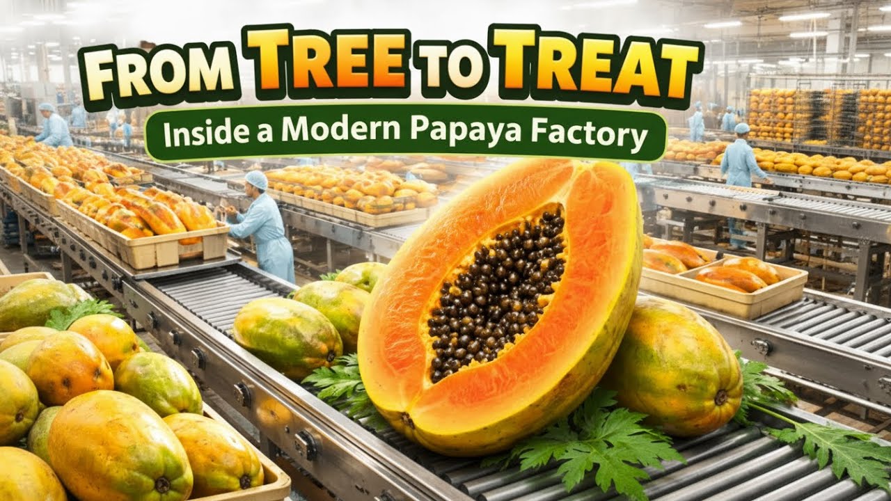 From Tree to Treat: The Full Papaya Transformation Inside a Modern Factory