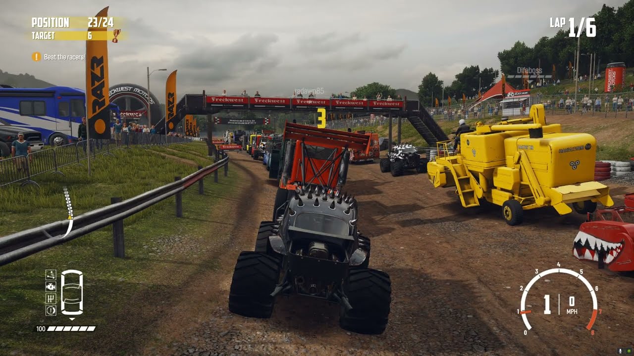 Wreckfest Special Vehicle Daily Challenge Race w/ Bugzilla at Rockfield Roughspot!
