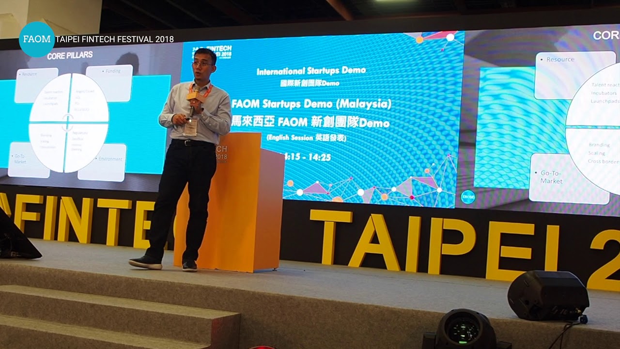 Ridzuan Aziz DEMO DAY at Taipei Fintech Festival 2018
