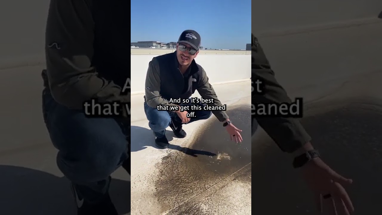 Why you need to pressure wash your commercial roof💦 