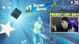 I WON only using loot from PRESENTS in Fortnite