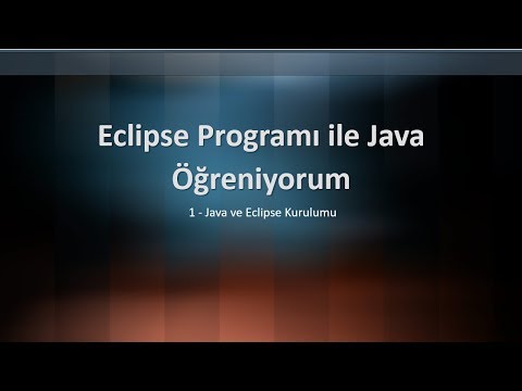 Java Öğreniyorum - 1 - Java ve Eclipse Kurulumu - YouTube