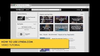 HOW TO USE LYNDA.COM VIDEO TUTORIAL