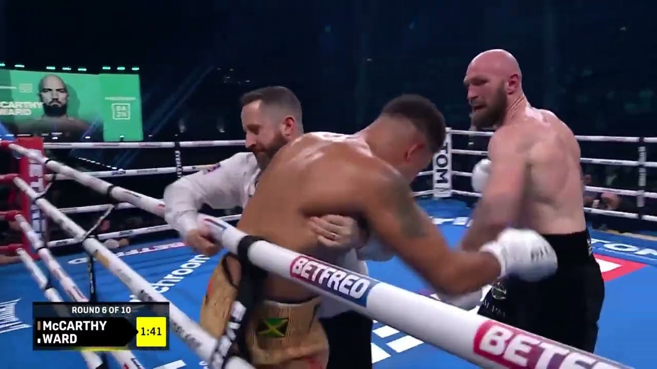 Steven Ward stops Tommy McCarthy in round 6
