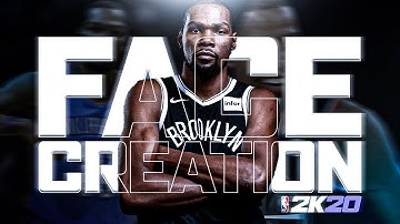 KEVIN DURANT FACE CREATION - NBA 2K20! HOW TO BUILD KD IN 2K20!!