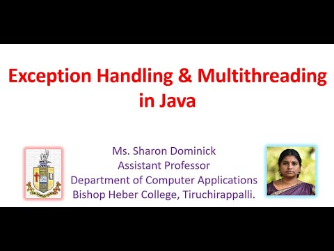 EXCEPTION HANDLING AND MULTITHREADING IN JAVA - UNIT IV - YouTube