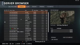 THE SERVER BROWSER... (Call Of Duty: Black Ops III Zombies)