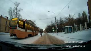 Видео Moscow city winter driving: Лефортово - Кокошкино - Троицк 03/01/2017 (timelapse 4x) от Magistrserega, Дальняя улица, Троицк, Россия