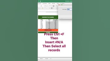 How to Hide N/A error in Excel!