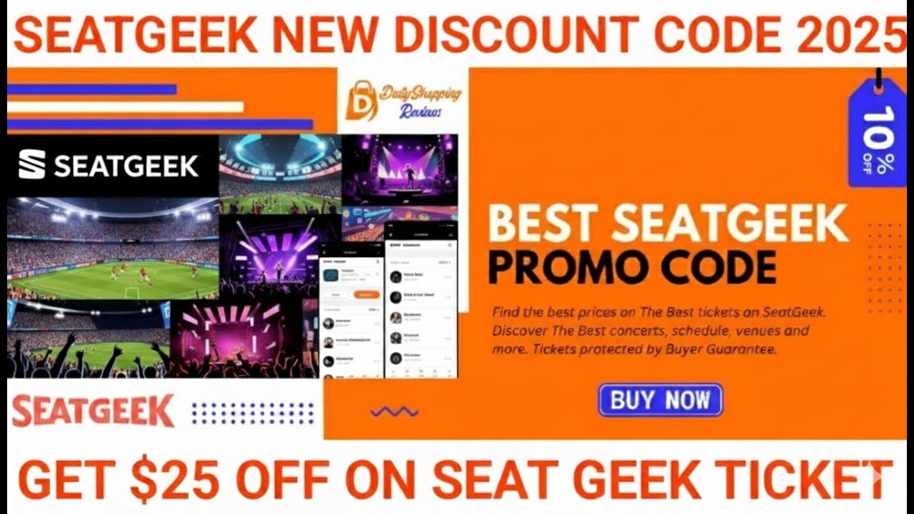 Промокоды SeatGeek на декабрь 2025 г. 🔥 | Скидка 25 $, скидки 40% и секретные рабочие купоны!
