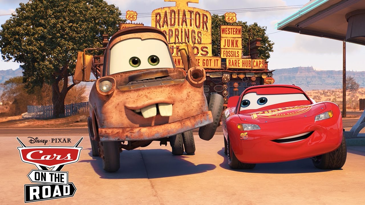 Disney Pixar Cars Character Cars On the Road - Road Trip Lightning McQueen  