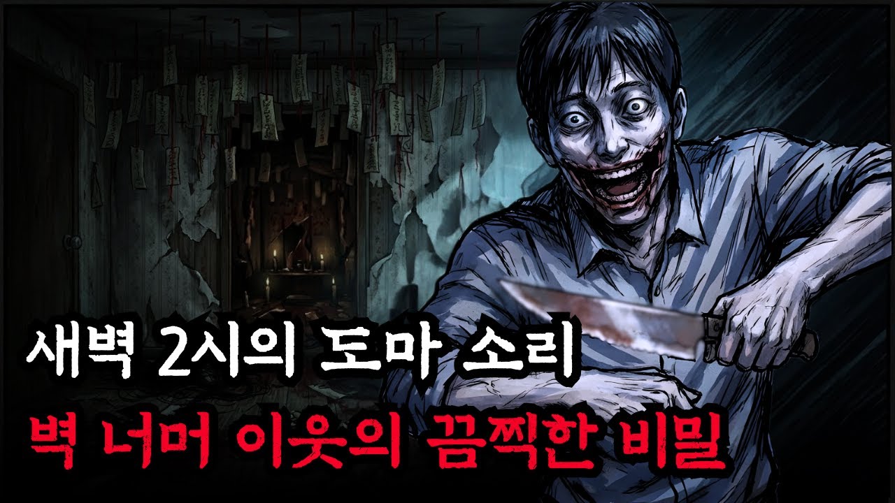 【실화 공포】 매일 밤 옆집에서 들리는 의문의 칼질 소리, 그가 도마 위에서 분해하던 '이것'의 정체 괴담ㅣ미스테리 인터뷰ㅣ시청자 사연ㅣ공포툰ㅣ오싹툰ㅣ공포썰