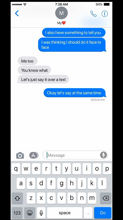 Don't break up with someone over text... here's why !!