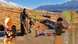 Keyvan and Zahra's collaboration, cutting the walls and starting the room's electrical plumbing