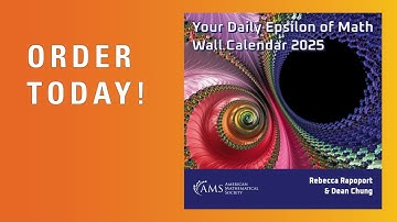 Your Daily Epsilon of Math Wall Calendar - 2025!