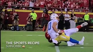 Justin Herbert injury! Chargers vs Chiefs - Possible rib injury? NFL Highlights