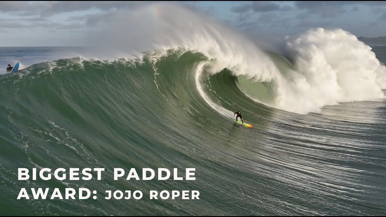 Men's Biggest Paddle Wave: Jojo Roper - Mavericks Awards - YouTube