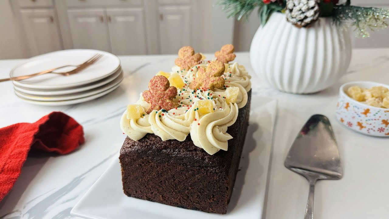 Spiced Gingerbread Loaf With Brown Butter Cream Cheese Frosting Recipe