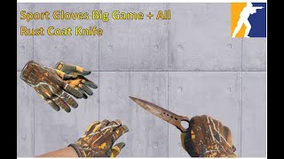 Sport Gloves Big Game + All Rust Coat Knife | CS2 Showcase (Viewer Request)