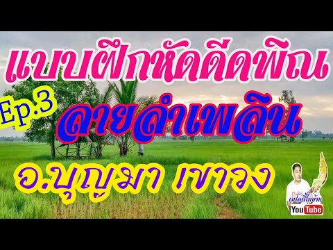 แบบฝึกหัดซ้อมดีดพิณ ลายลำเพลิน อ.บุญมา เขาวง Ep.3