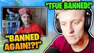 Ninja Reacts To Tfue Banned From Twitch & Youtube Terminated Crackshots Channel