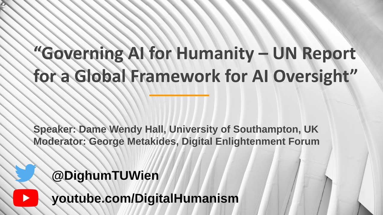 “Governing AI for Humanity – UN Report for a Global Framework for AI ...